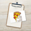 Tarjeta Postal friki Pizza