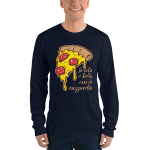 Camiseta friki Pizza Manga Larga