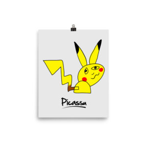 Póster Picassu Picasso Pikachu