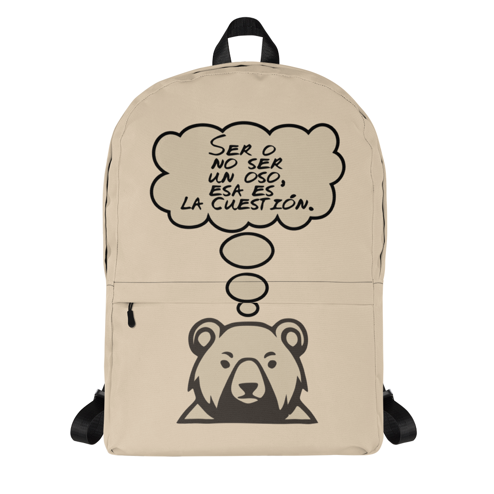 Mochila friki Ser o no Ser un Oso