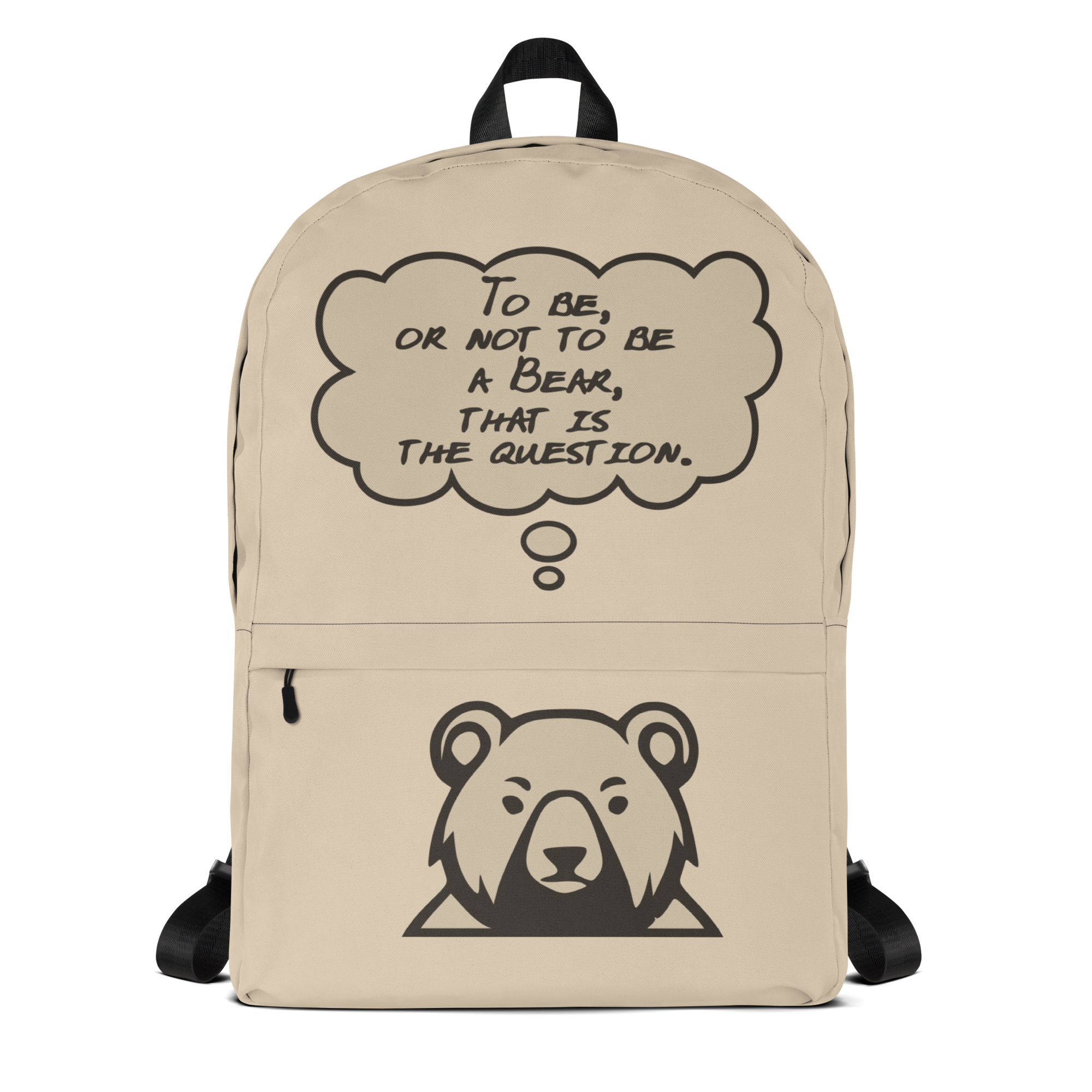 To be or not to be a Bear Freak Bagpack Shakespeare